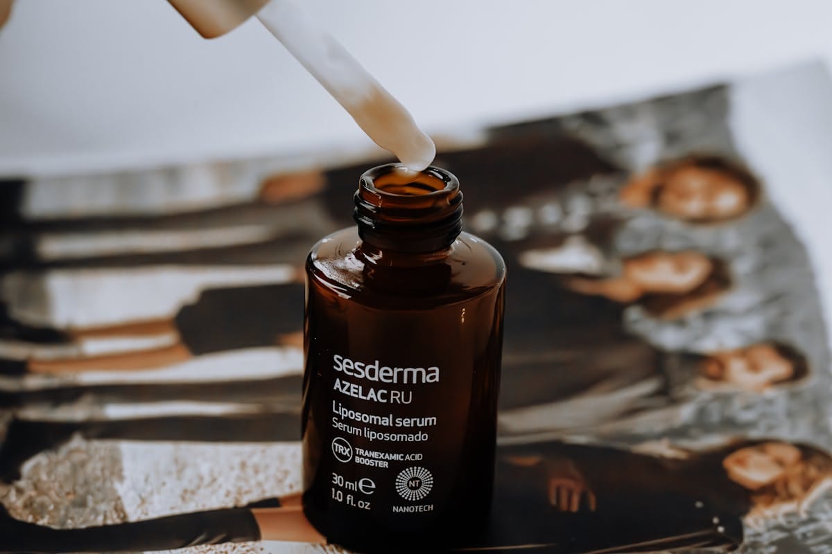 Azelaic acid vs retinol skincare treatment - face serum for acne and anti-aging comparison