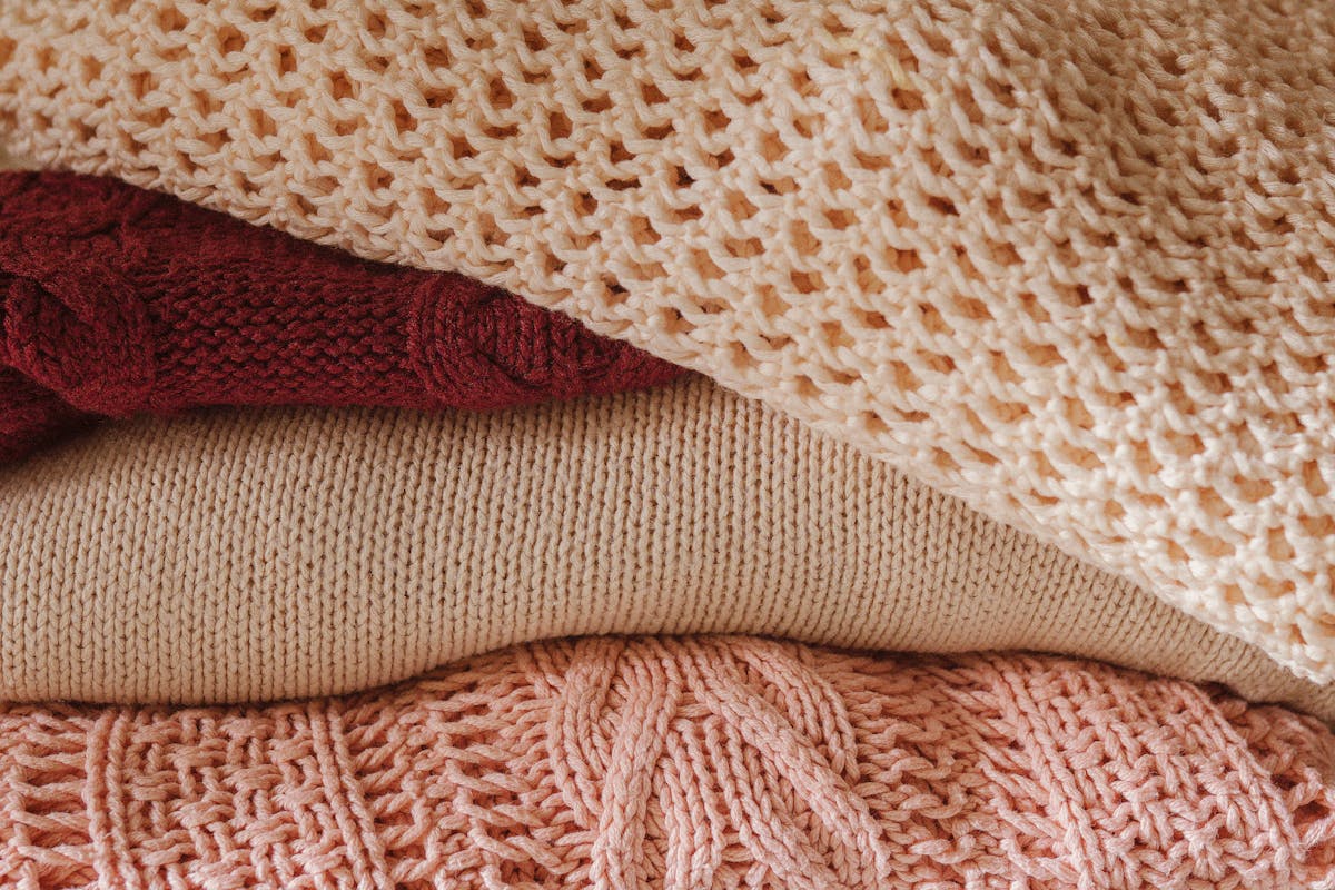 is cashmere wool - close up of soft cashmere fiber texture