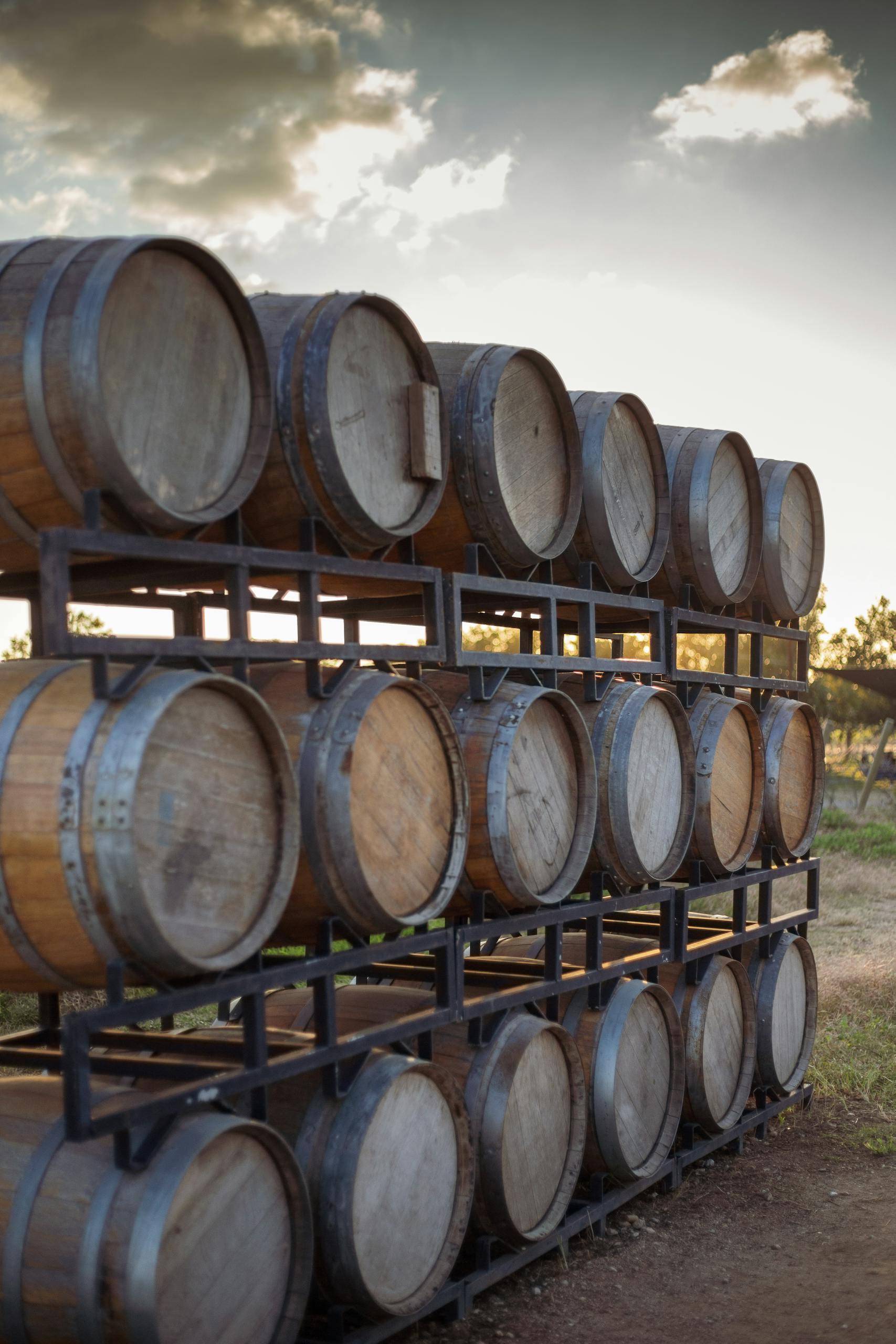 wineries springfield mo wine barrels at local ozarks winery