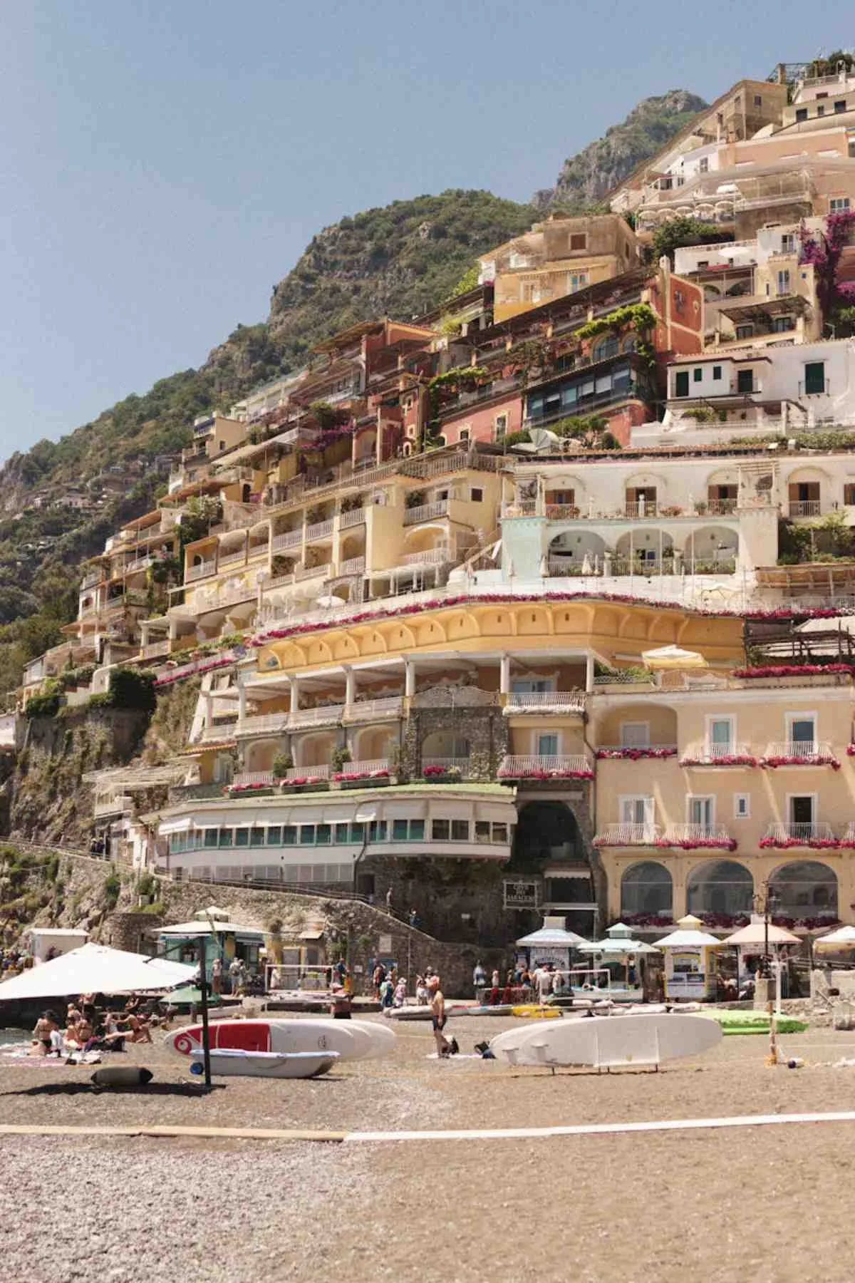 Positano colorful houses on the cliff Amalfi coast Italy