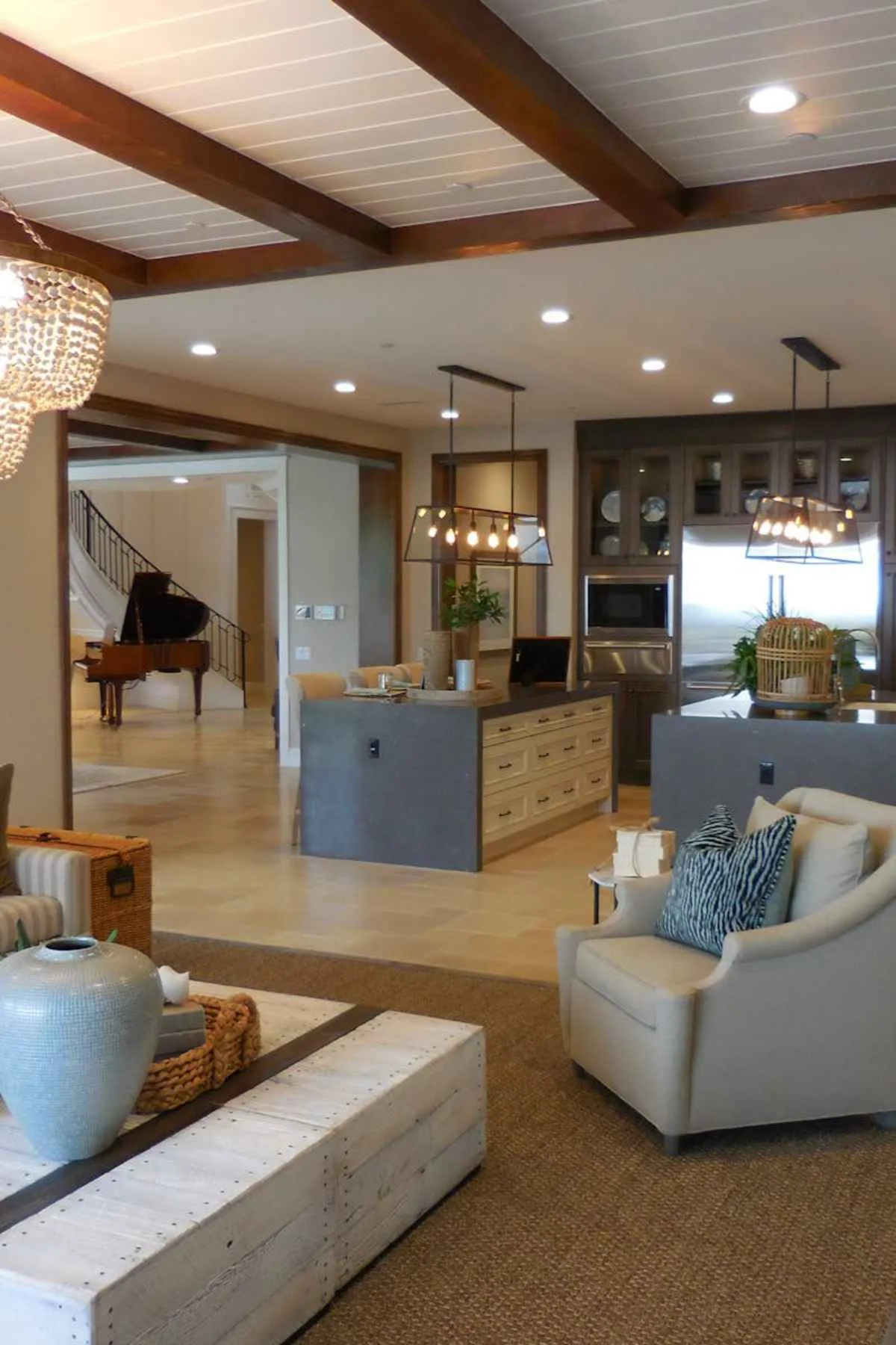 Luxury home interior living room