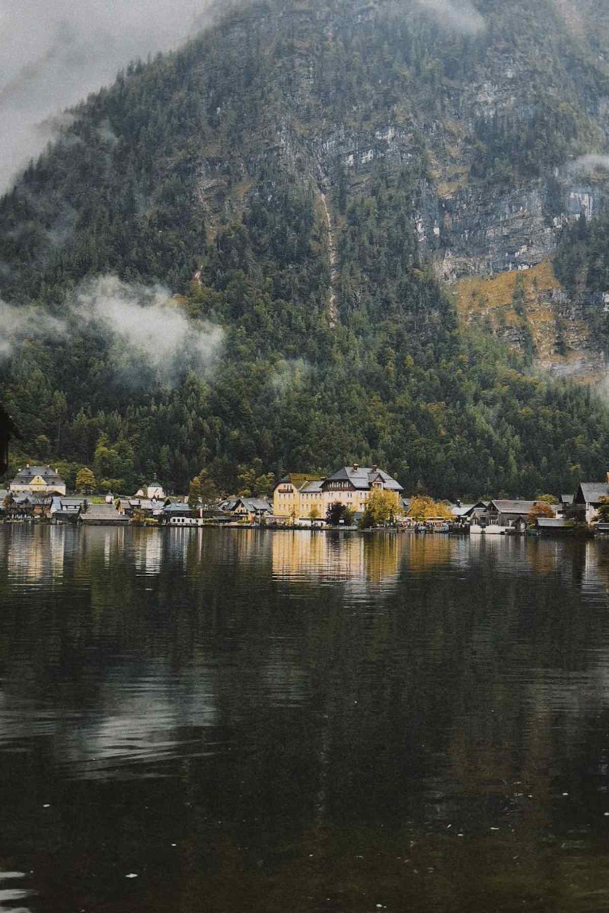 Scenic travel destination landscape mountain valley