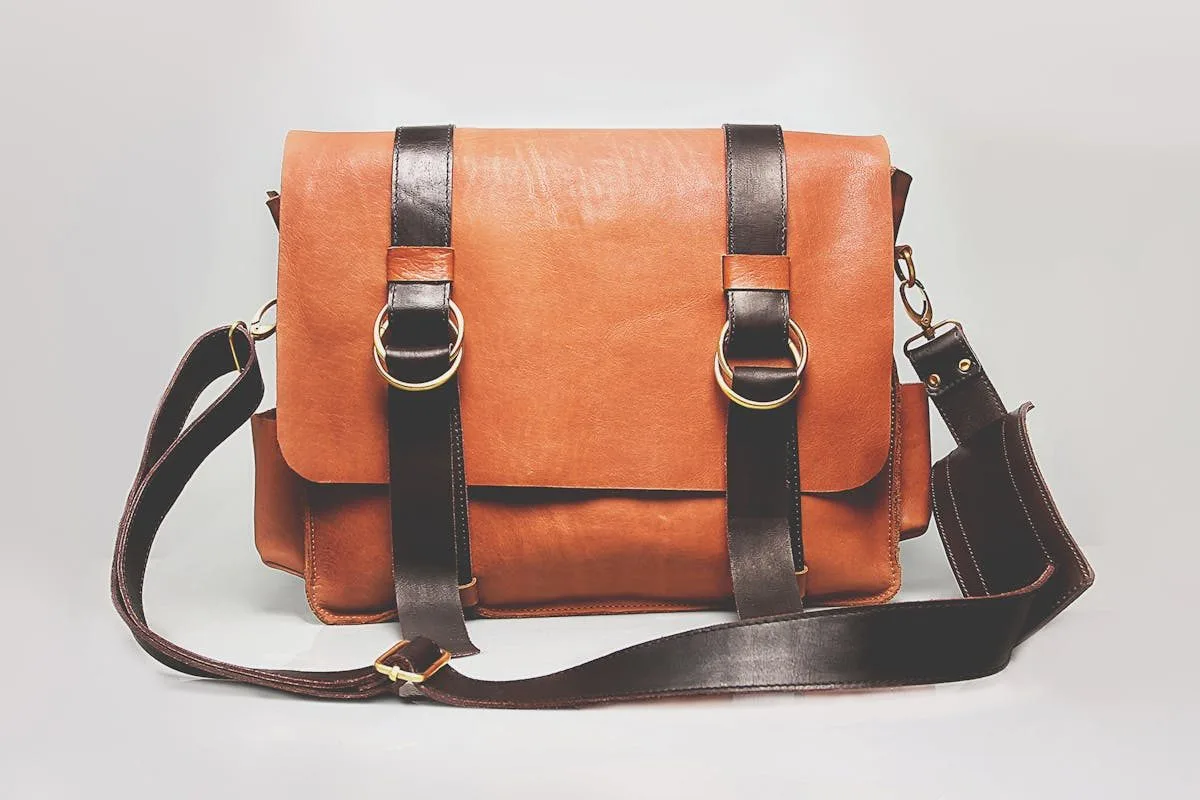 luxury Louis Vuitton bag leather grain detail closeup