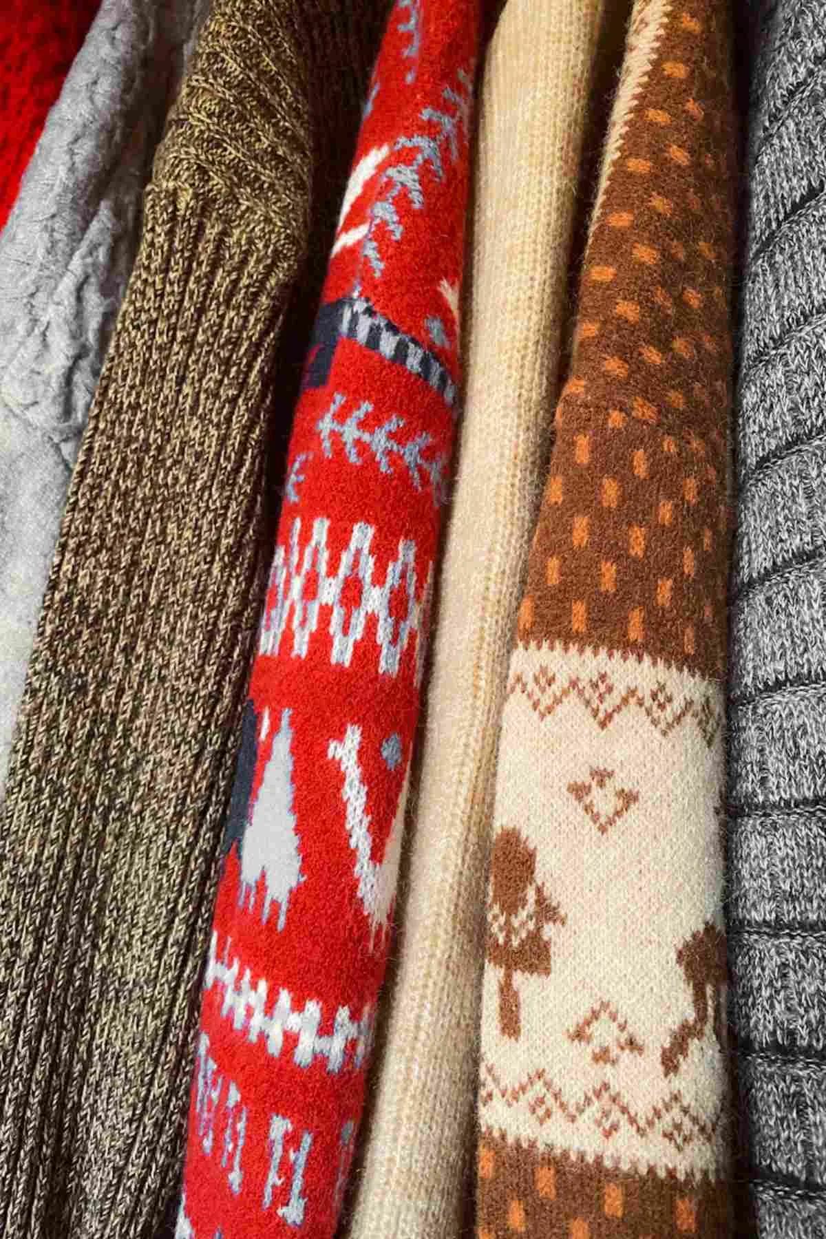 Vibrant winter sweaters knit collection closet luxury