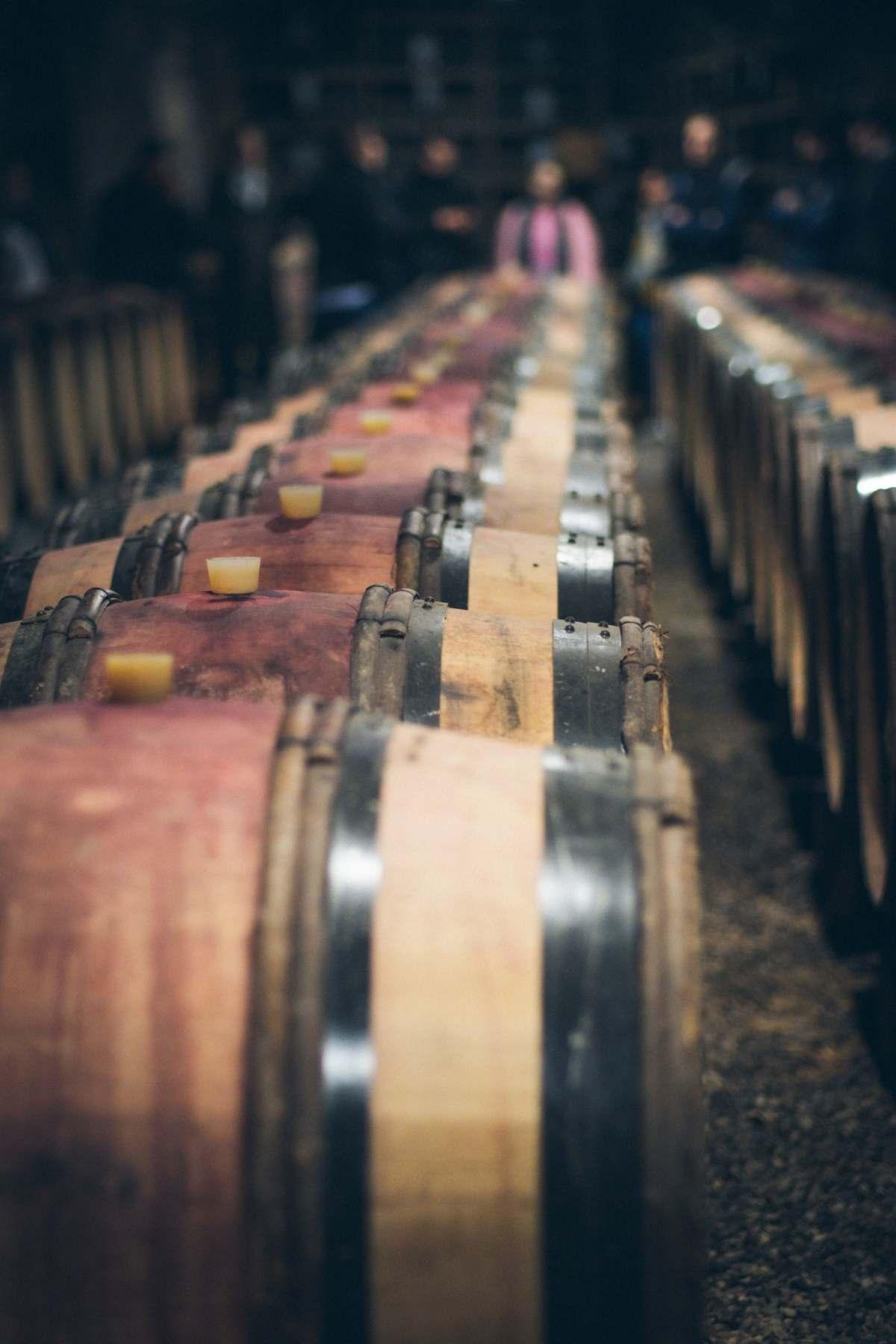 St Croix Falls Wineries: Discover Local Flavor and Scenic Views 9 St Croix Falls wineries guide: rows of oak wine barrels lining a cellar aisle